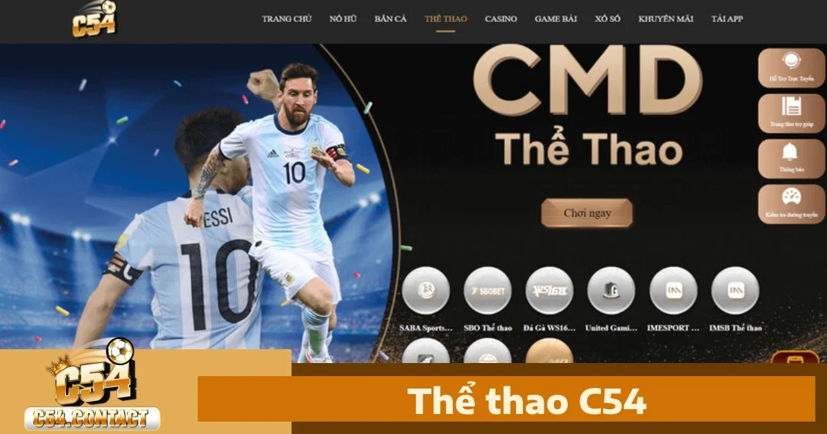 Cá Cược Thể Thao c54 – Đặt Cược Mọi Giải Đấu Hấp Dẫn