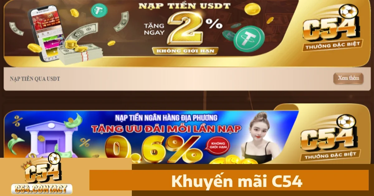Chương Trình Khuyến Mãi Tại c54 – Nhận Thưởng Mỗi Ngày
