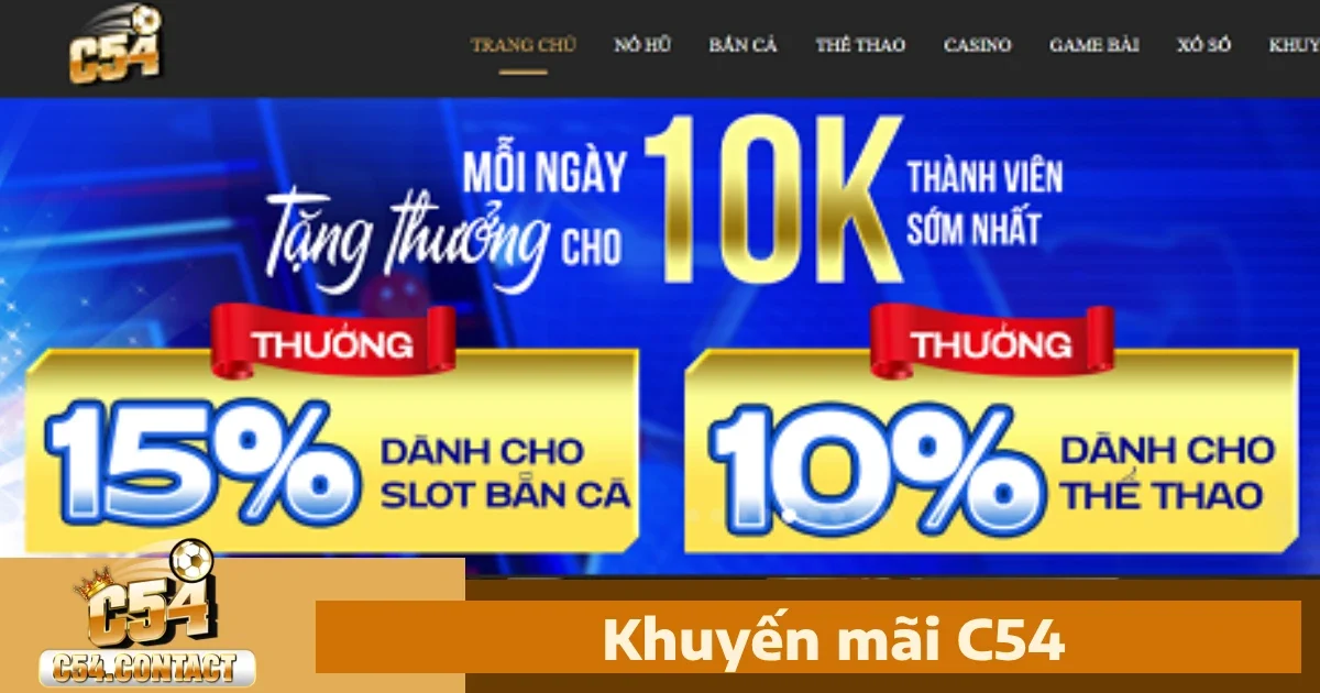 Các chương trình khuyến mãi C54 hot nhất hiện nay